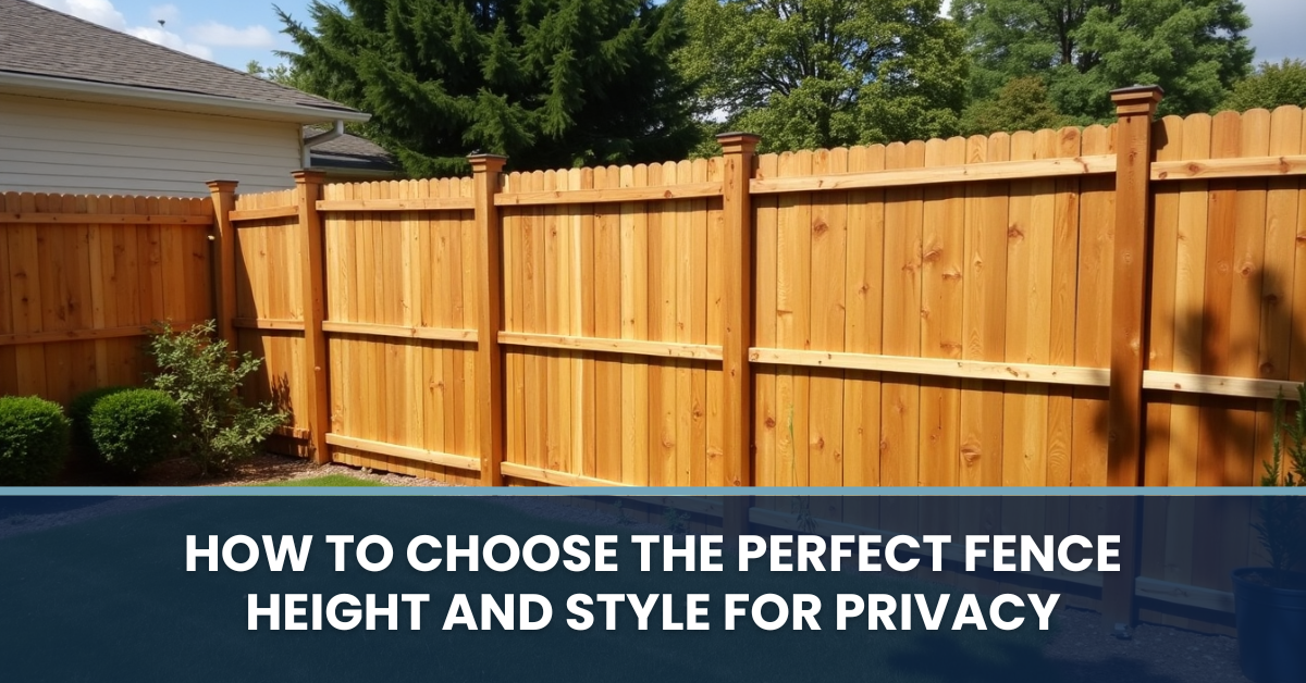 Fence Height and Style for Privacy